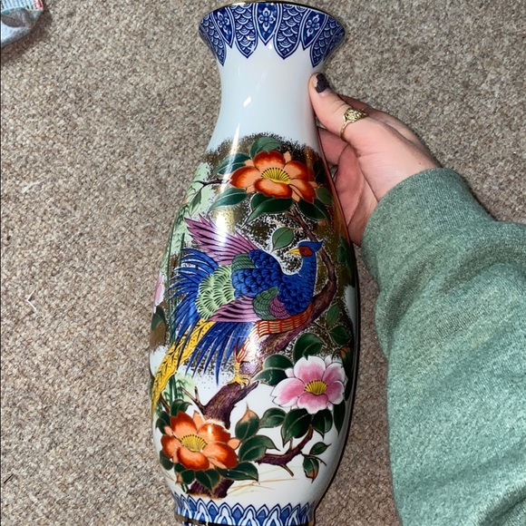 Hand painted Japanese vase